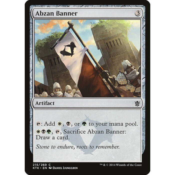 Magic: The Gathering Abzan Banner (215) Lightly Played