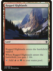 Magic: The Gathering Rugged Highlands (240) Lightly Played