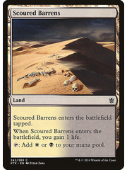 Magic: The Gathering Scoured Barrens (242) Lightly Played