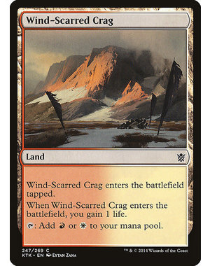 Magic: The Gathering Wind-Scarred Crag (247) Lightly Played