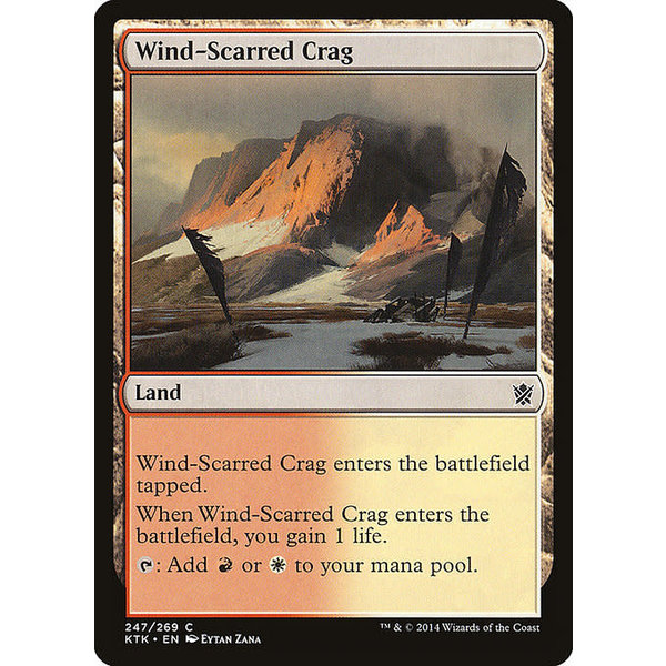 Magic: The Gathering Wind-Scarred Crag (247) Lightly Played