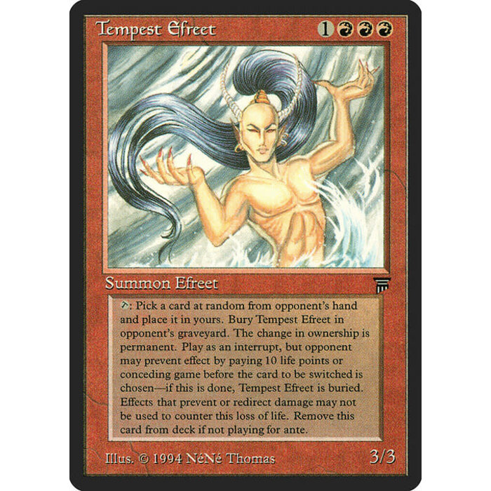 Magic: The Gathering Tempest Efreet (166) Lightly Played