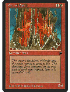 Magic: The Gathering Wall of Earth (169) Moderately Played