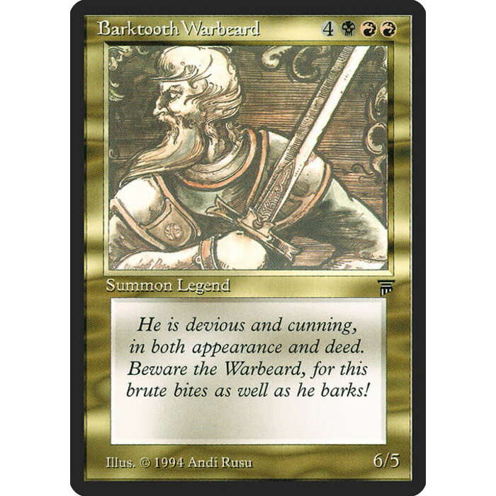 Magic: The Gathering Barktooth Warbeard (221) Damaged