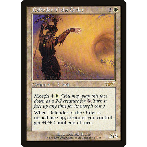 Magic: The Gathering Defender of the Order (011) Lightly Played