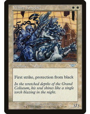 Magic: The Gathering White Knight (027) Lightly Played