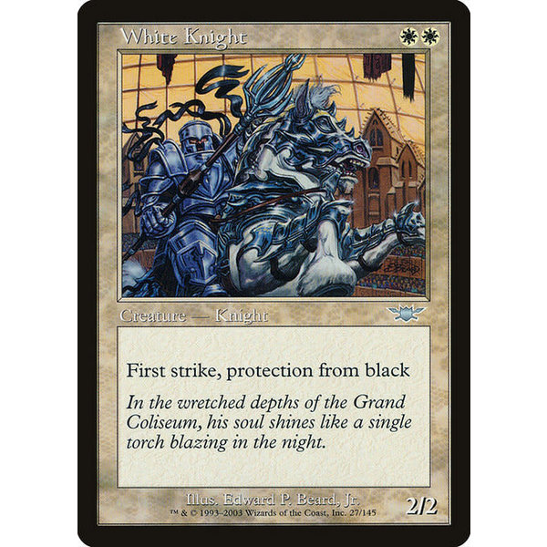Magic: The Gathering White Knight (027) Lightly Played