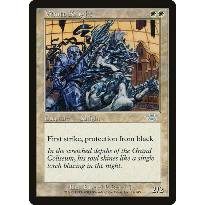 Magic: The Gathering White Knight (027) Lightly Played
