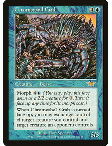 Magic: The Gathering Chromeshell Crab (032) Lightly Played