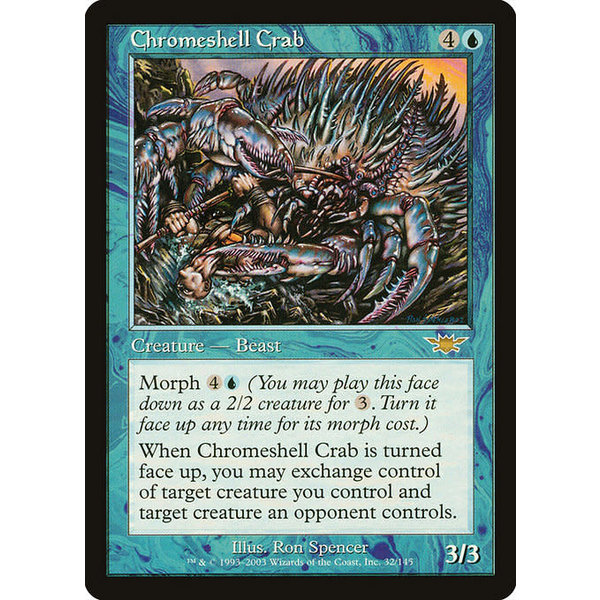 Magic: The Gathering Chromeshell Crab (032) Lightly Played