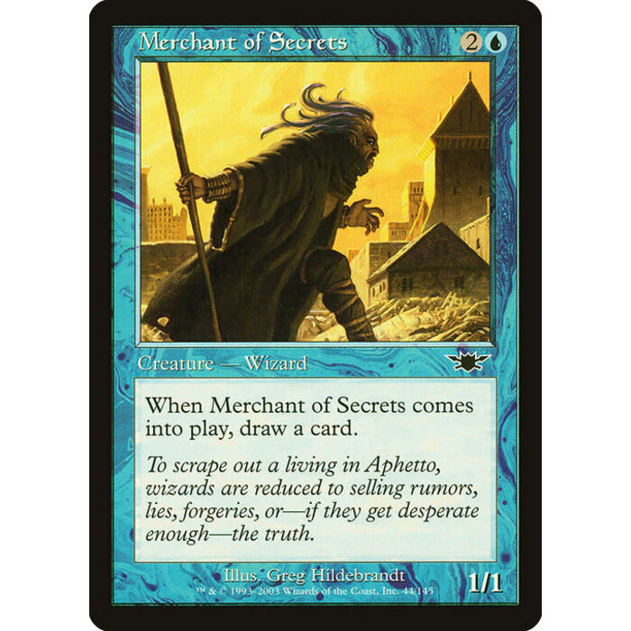 Magic: The Gathering Merchant of Secrets (044) Lightly Played