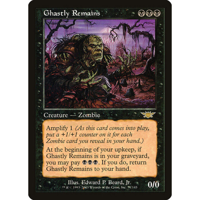 Magic: The Gathering Ghastly Remains (071) Lightly Played