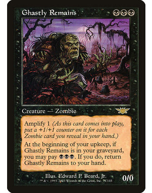 Magic: The Gathering Ghastly Remains (071) Lightly Played Foil