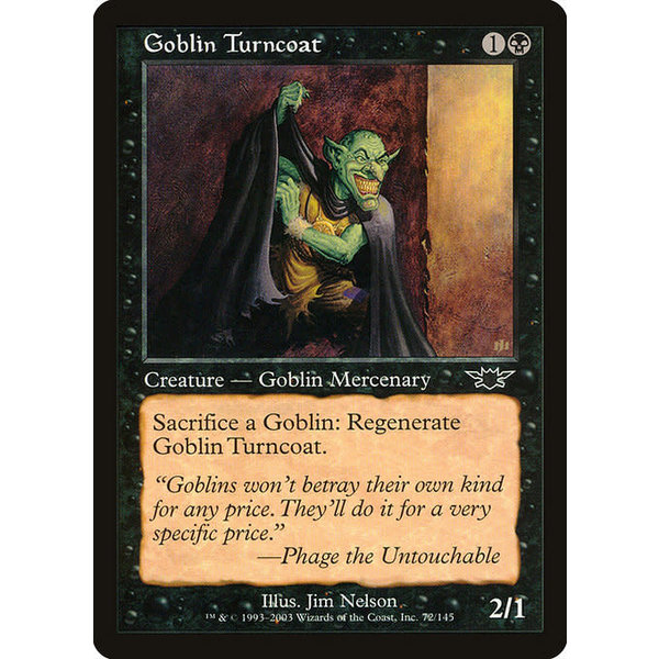 Magic: The Gathering Goblin Turncoat (072) Lightly Played