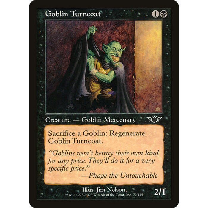 Magic: The Gathering Goblin Turncoat (072) Lightly Played