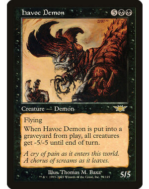 Magic: The Gathering Havoc Demon (074) Lightly Played