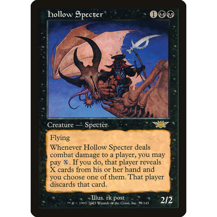 Magic: The Gathering Hollow Specter (075) Lightly Played