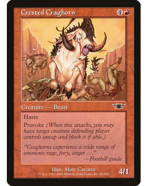 Magic: The Gathering Crested Craghorn (091) Lightly Played
