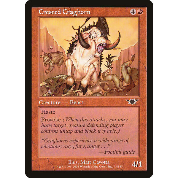 Magic: The Gathering Crested Craghorn (091) Lightly Played