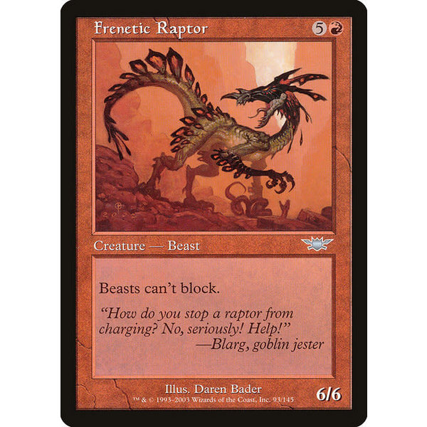 Magic: The Gathering Frenetic Raptor (093) Lightly Played