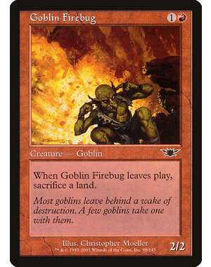 Magic: The Gathering Goblin Firebug (098) Lightly Played