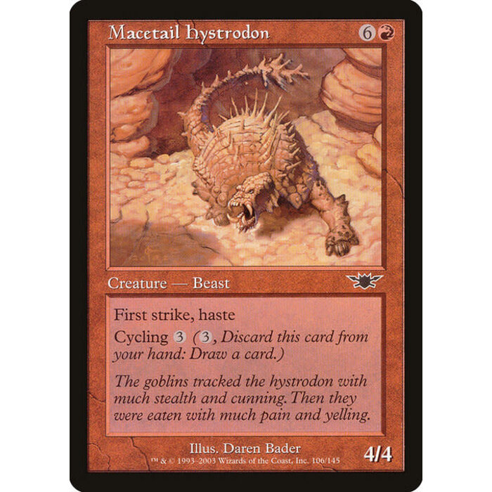 Magic: The Gathering Macetail Hystrodon (106) Lightly Played