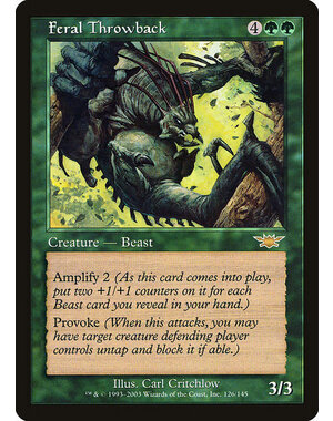 Magic: The Gathering Feral Throwback (126) Lightly Played