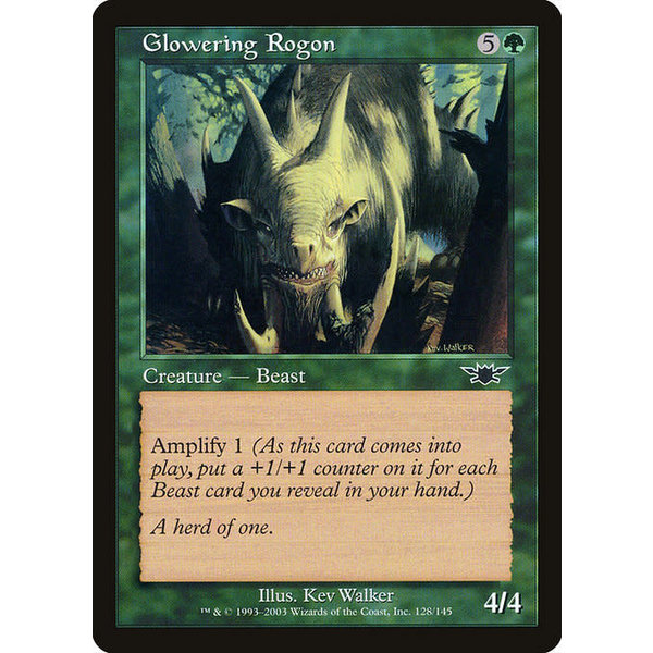 Magic: The Gathering Glowering Rogon (128) Lightly Played