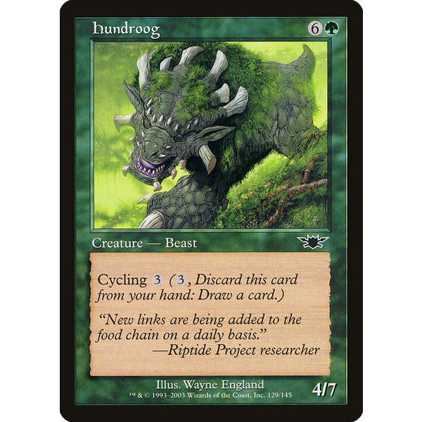 Magic: The Gathering Hundroog (129) Lightly Played