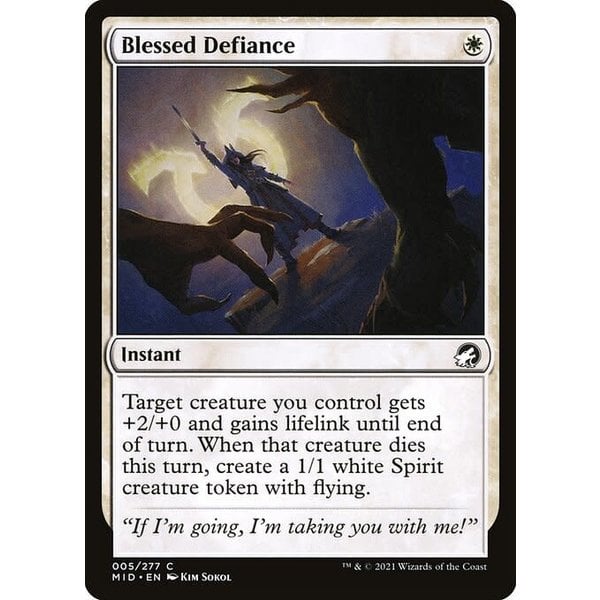 Magic: The Gathering Blessed Defiance (005) Lightly Played Foil
