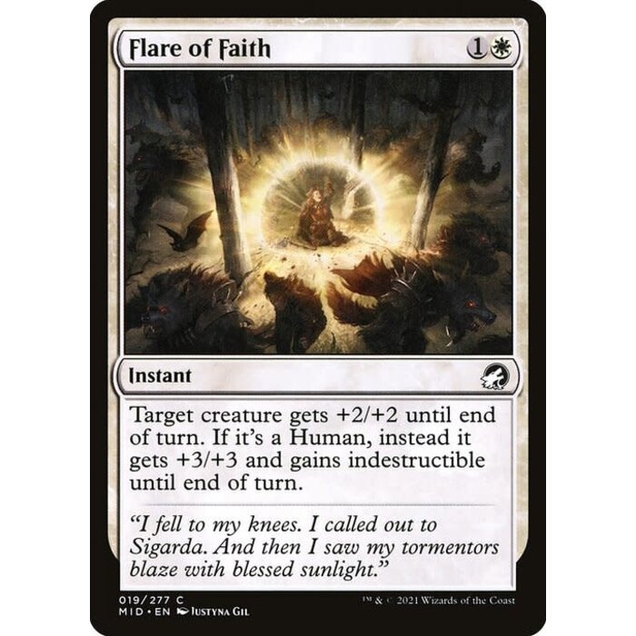 Magic: The Gathering Flare of Faith (019) Lightly Played