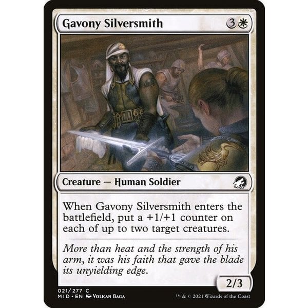 Magic: The Gathering Gavony Silversmith (021) Near Mint Foil