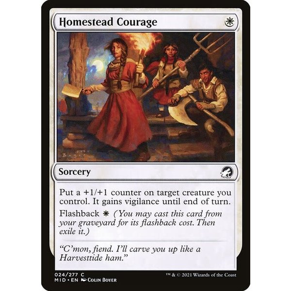 Magic: The Gathering Homestead Courage (024) Lightly Played