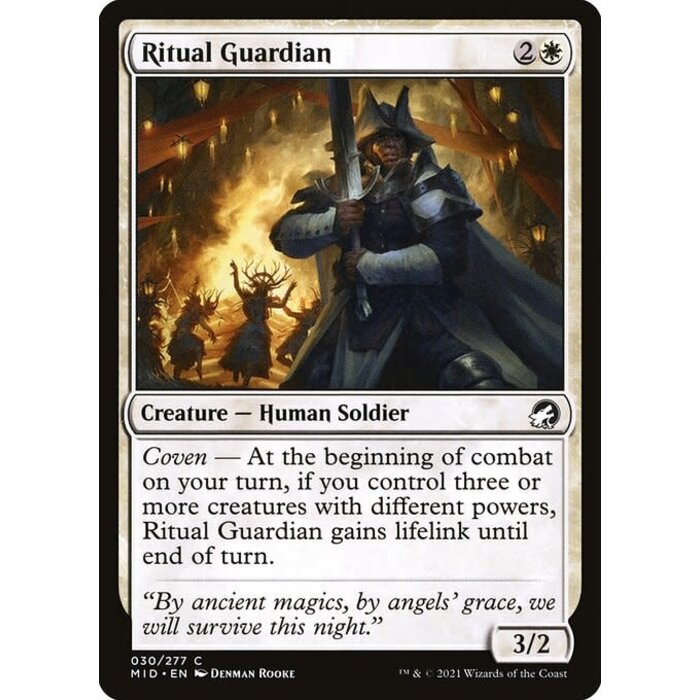 Magic: The Gathering Ritual Guardian (030) Lightly Played