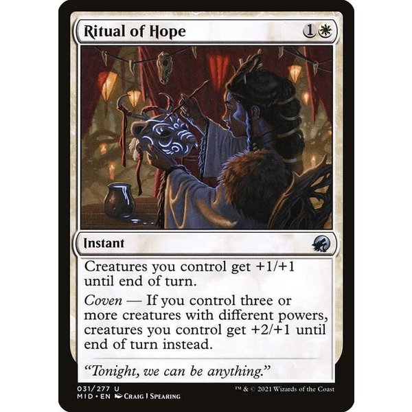 Magic: The Gathering Ritual of Hope (031) Lightly Played