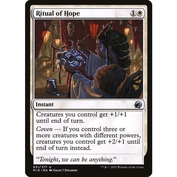 Magic: The Gathering Ritual of Hope (031) Near Mint Foil