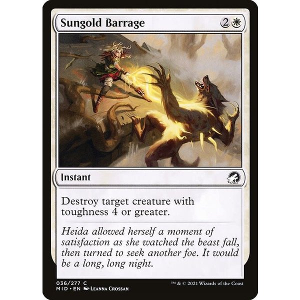 Magic: The Gathering Sungold Barrage (036) Lightly Played