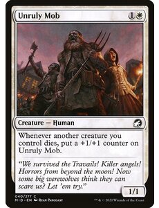 Magic: The Gathering Unruly Mob (040) Near Mint