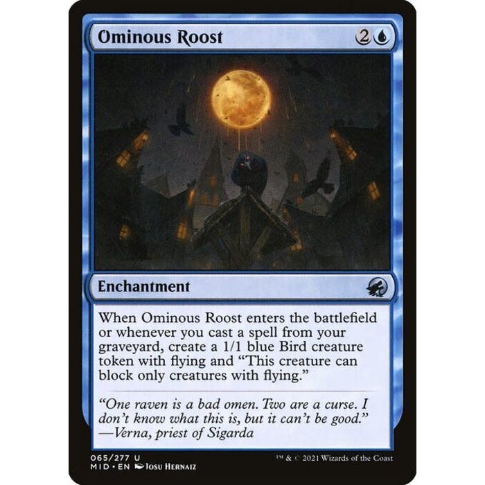 Magic: The Gathering Ominous Roost (065) Lightly Played Foil