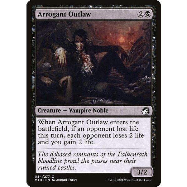 Magic: The Gathering Arrogant Outlaw (084) Lightly Played