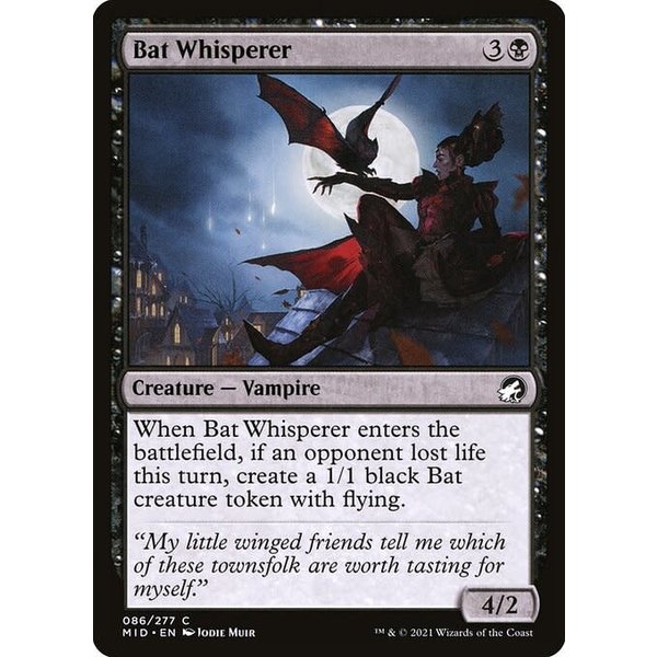 Magic: The Gathering Bat Whisperer (086) Near Mint Foil