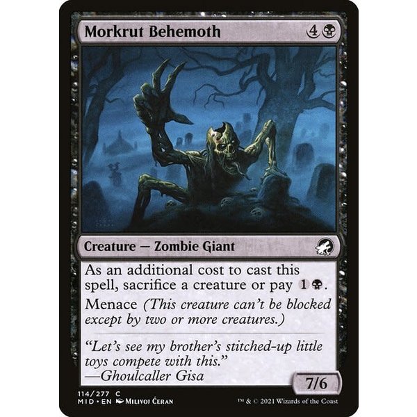 Magic: The Gathering Morkrut Behemoth (114) Lightly Played