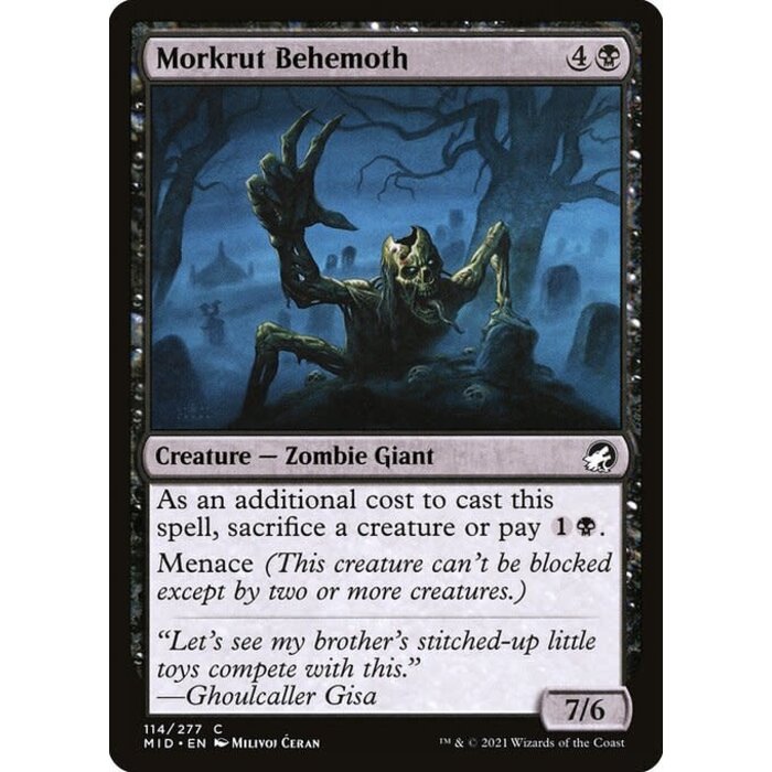 Magic: The Gathering Morkrut Behemoth (114) Near Mint Foil