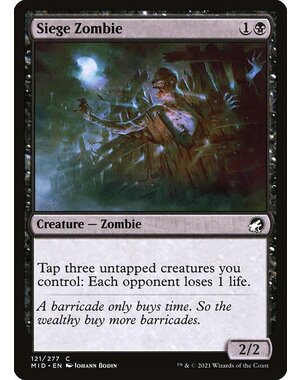 Magic: The Gathering Siege Zombie (121) Near Mint Foil