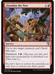 Magic: The Gathering Abandon the Post (127) Near Mint Foil