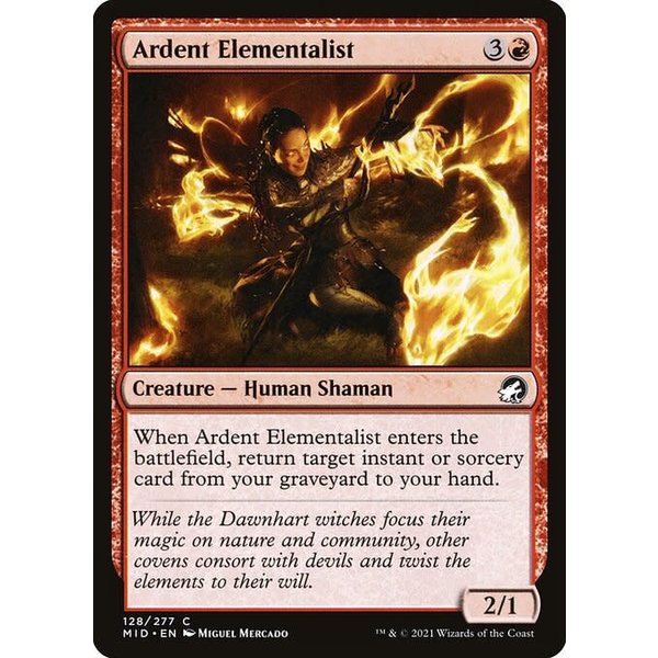 Magic: The Gathering Ardent Elementalist (128) Lightly Played