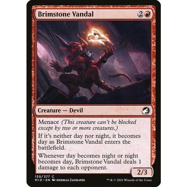 Magic: The Gathering Brimstone Vandal (130) Lightly Played