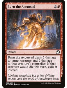 Magic: The Gathering Burn the Accursed (132) Lightly Played