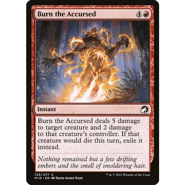 Magic: The Gathering Burn the Accursed (132) Lightly Played