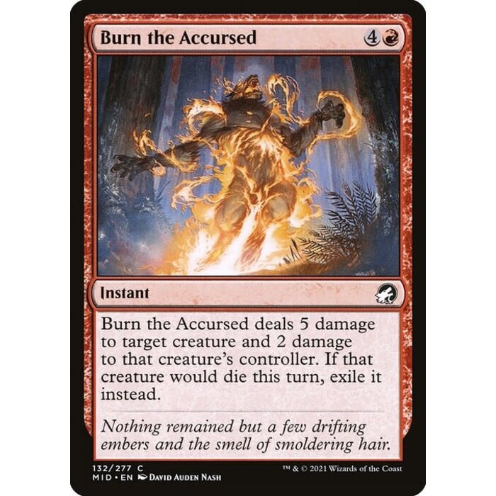 Magic: The Gathering Burn the Accursed (132) Lightly Played